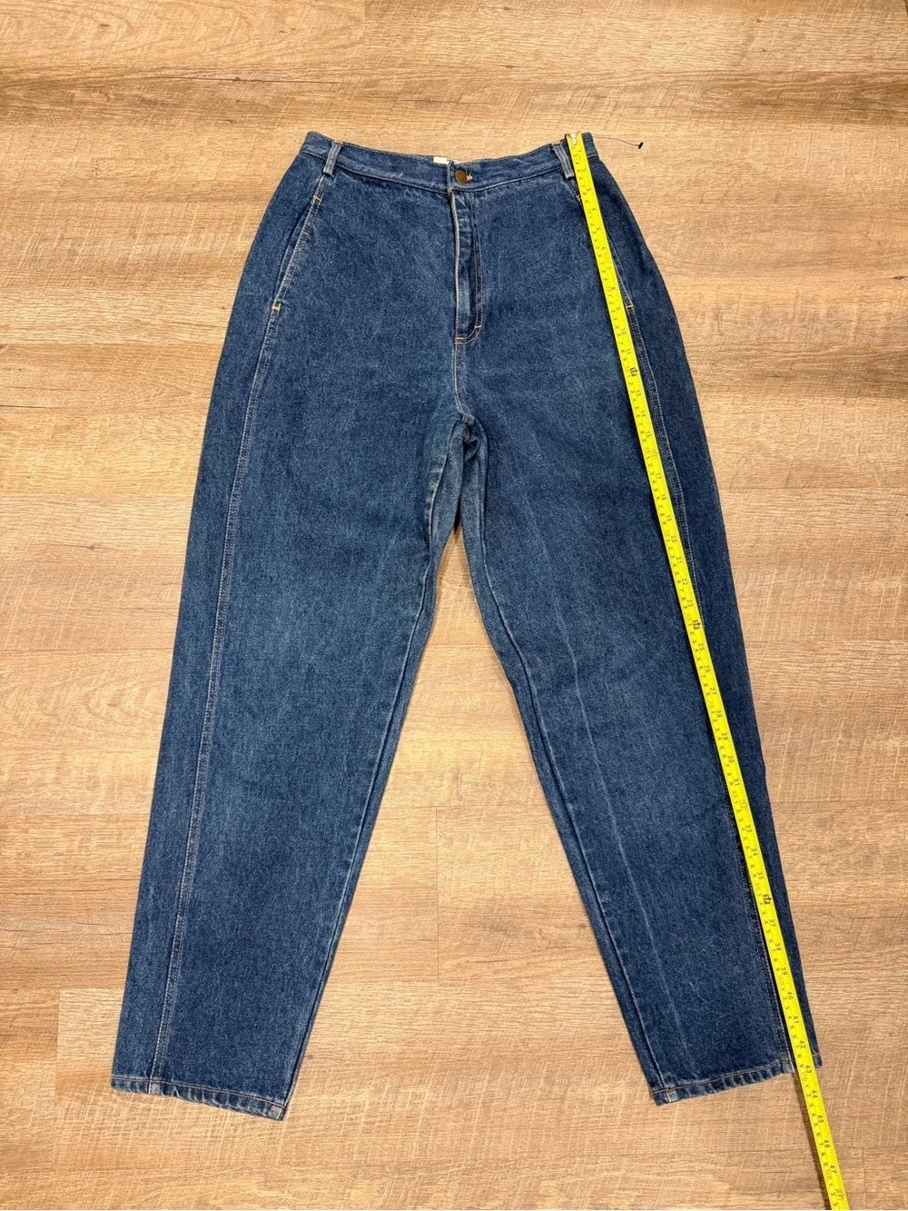 Vintage Calvin Klein Made in USA Denim Jeans Women’s Size 12 80s Ribcage Barrel
